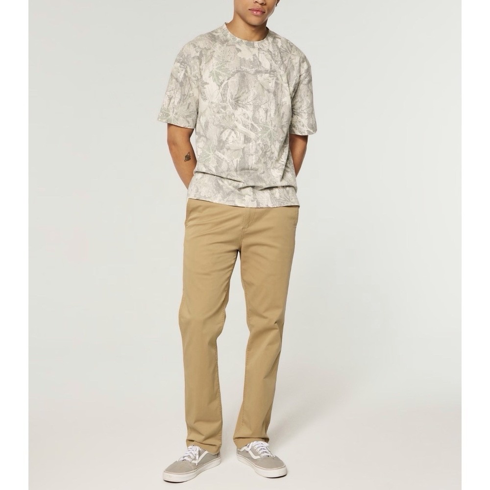 Hollister Men's Slim Straight Khaki‎ Chino Pants 28x27 Casual Classic Preppy